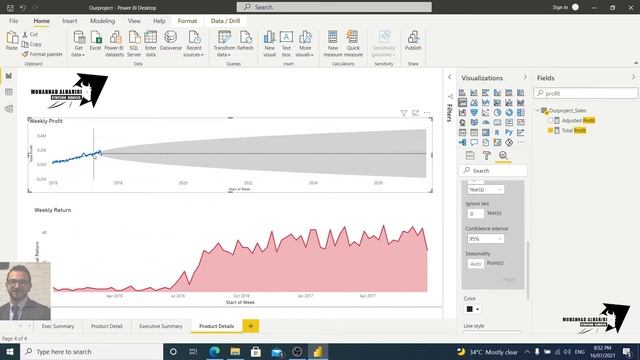 4 Creating Trendline with Power Bi Desktop смотреть онлайн