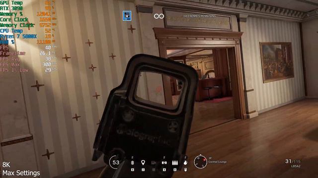 Tom Clancy's Rainbow Six Siege: RTX 3090 + AMD Ryzen 7 5800X | 8K Max Settings Benchmark смотреть онлайн