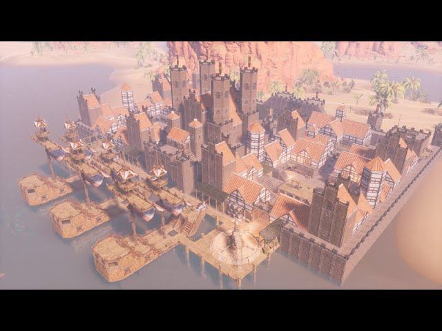 CONAN EXILES Building - MEDIEVAL СITY [ Timelapse ] - Isle Of Siptah