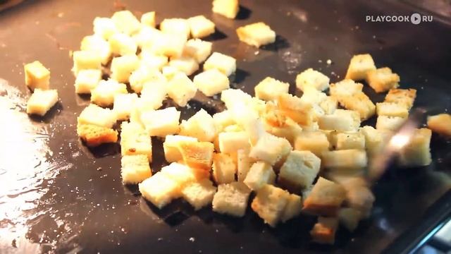 Салат цезарь с курицей и сухариками лучший рецепт приготовления смотреть онлайн
