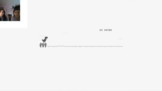 playing the chrome T-REX game (If you can't hear my voice click off) смотреть онлайн