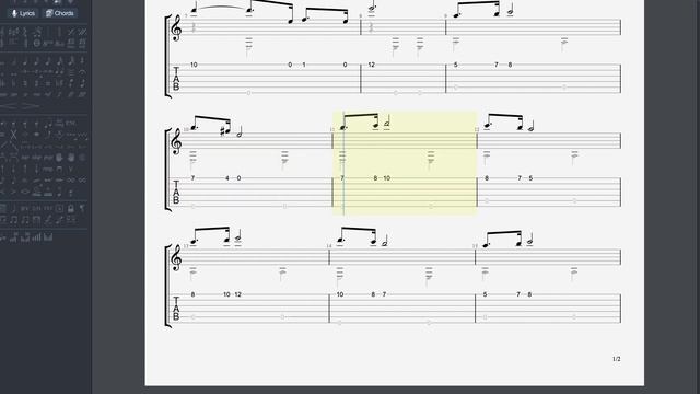 MAZURKA classical guitar tab смотреть онлайн