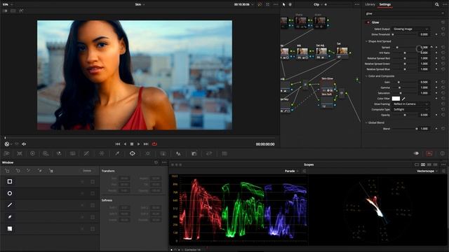 Dodge & Burn Skin Tones in DaVinci Resolve 18 смотреть онлайн