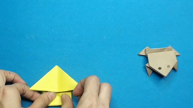 DIY Long Jumping Frog Origami - How To Make a Paper Jumping Frog - Easy Origami смотреть онлайн