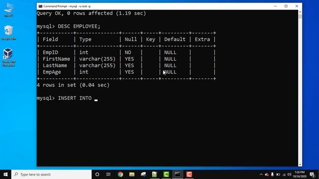 NOT NULL constraint in MySQL смотреть онлайн