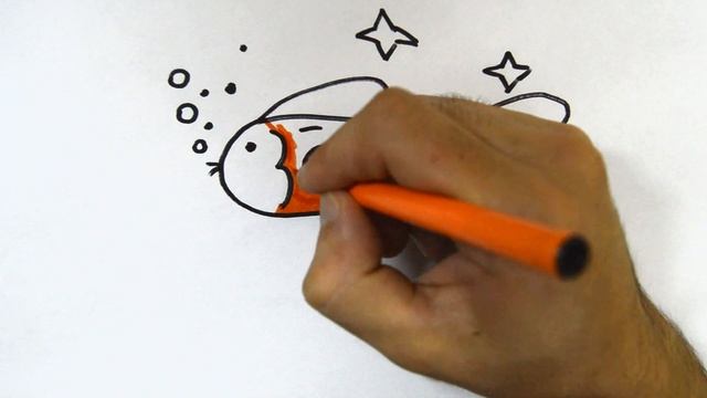 Bolalar uchun baliq chizish / Drawing fish for children / Рисование рыбы для детей смотреть онлайн