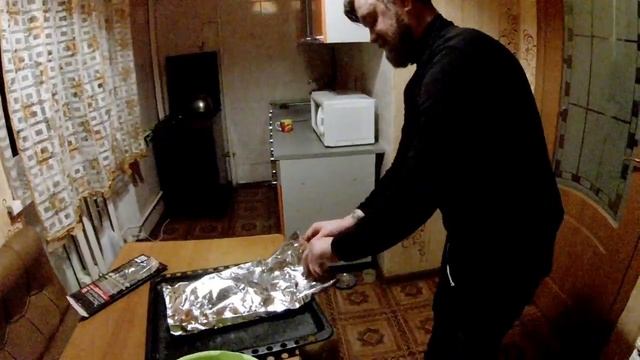 Ребрышки в одноразовой коптильне в духовке!(чуть не зачадили всю кухню)