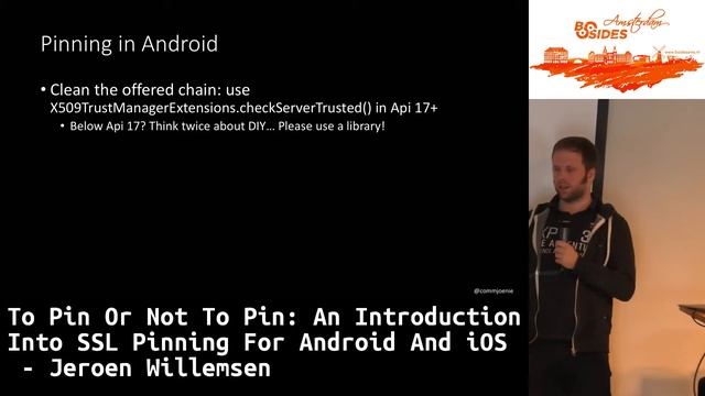 T5 - To pin or not to pin: SSL pinning for Android & iOS, Jeroen Willemsen (@commjoenie) смотреть онлайн