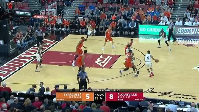Pick & Roll Against 2-3 Zone Defense: Louisville Vs. Syracuse's 2-3 Zone Defense