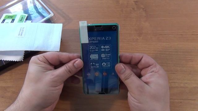 Защитное стекло для Sony Xperia Z3 Compact D5803 Ainy обзор смотреть онлайн