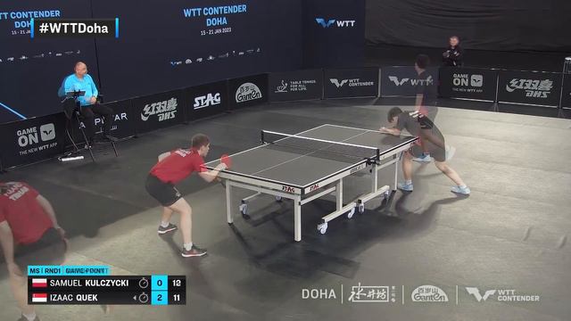 Samuel Kulczycki vs Quek Izaac | MS Qual | WTT Contender Doha 2023 смотреть онлайн