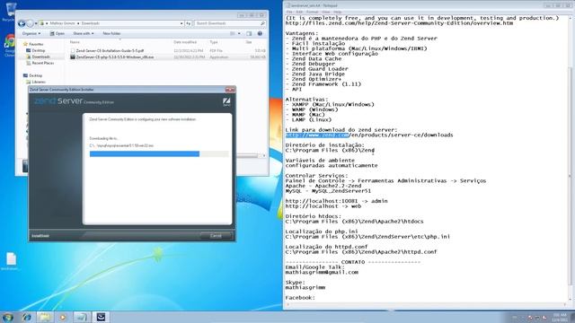 Instalando Zend Server CE 5.5 (PHP 5.3) no Windows 7 - FULL HD смотреть онлайн