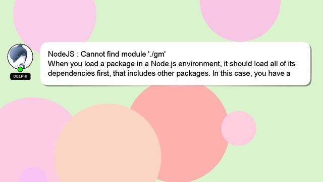 NodeJS : Cannot find module './gm' смотреть онлайн
