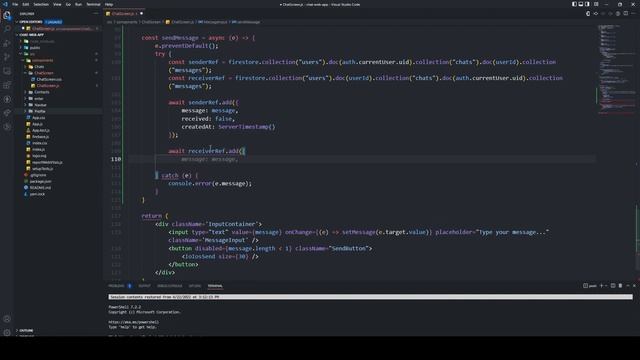 How to make a chatting app with firebase and react - Send Messages(12) - FINAL смотреть онлайн