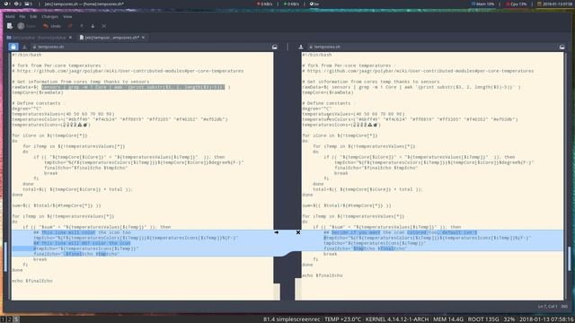 ArchMerge : 163 use meld to compare folders/files in your /etc/skel with your own folder/files смотреть онлайн