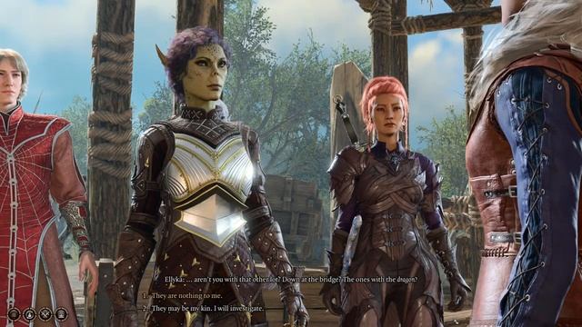 Baldur's Gate 3 Unique Githyanki Dialogue With A Hireling Mountain Pass Cutscene