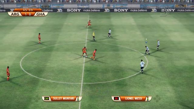 PES 2010 - FIFA World Cup™ 2010: Argentina vs. Ghana (Cuartos De Final) смотреть онлайн