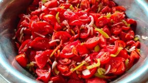 ЛЕТНИЙ САЛАТ ИЗ ПОМИДОР НА ЗИМУ!(БЫСТРО,ПРОСТО , ВКУСНО)!