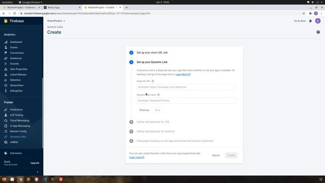 Create Google Firebase Dynamic Links for Short Link Url смотреть онлайн