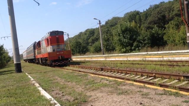 Дизель поезд Еленовка-Донецк