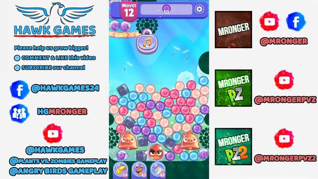Angry Birds Dream Blast Level 826 - Walkthrough, No Boosters смотреть онлайн