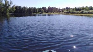 Катаемся на лодке пвх Тайга 320ск по реке Сутка. Мотор Гладиатор 9.8
