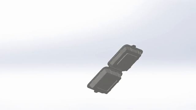 Ланч-бокс из биоразлагаемого материала, 1000 мл