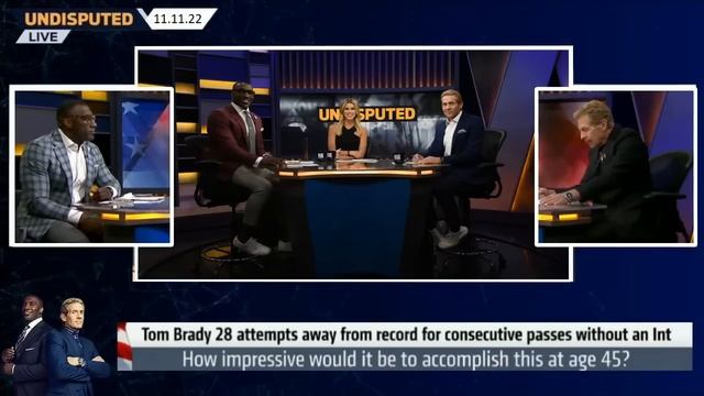 UNDISPUTED| Skip react Brady is about to break Rodgers’ record for consecutive passes without an In смотреть онлайн
