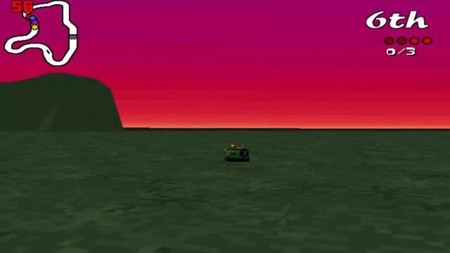 Big Red Racing - Game Easter Egg "Giant Animal Figure" 1996 смотреть онлайн