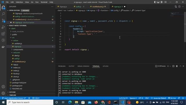 register with redux using axios lesson 11 смотреть онлайн