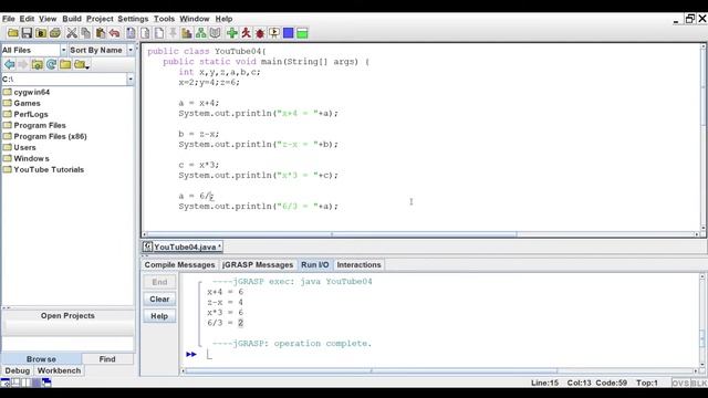 Java 004 - Math Operators and Concatenation смотреть онлайн