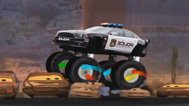 Police monster truck for kids,destructor,Полицейский Монстр Трак смотреть онлайн