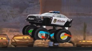 Police monster truck for kids,destructor,Полицейский Монстр Трак