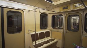 Russia, Moscow, metro ride from Достоевская to Марьина роща