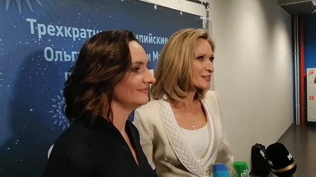 Пресс-подход. М.Киселева, О.Брусникина. Шоу олимпийских чемпионов. Синхронное плавание. 2021 смотреть онлайн
