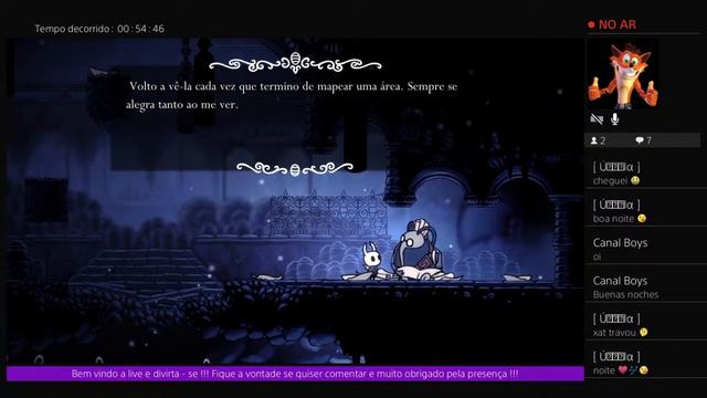 PS4 ao vivo : Hollow Knight : VoidHeart Edition смотреть онлайн