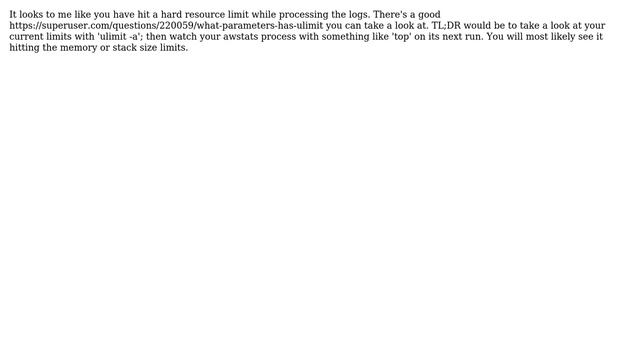 AWStats process dies while processing large logs (2 Solutions!!) смотреть онлайн