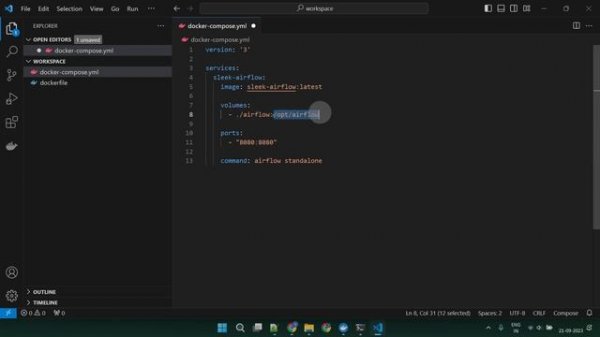 Airflow tutorial | Install Airflow | Write and run your first DAG | Apache airflow on Windows Docke