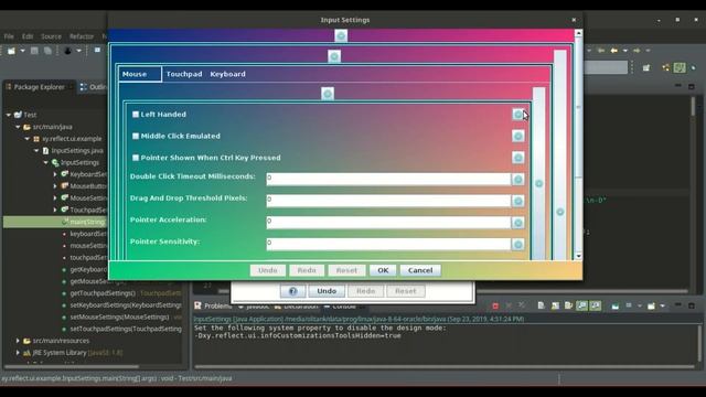 Java input settings GUI design (with ReflectionUI) смотреть онлайн