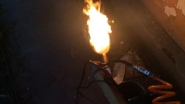 Работа форсунки на отработанном масле. смотреть онлайн