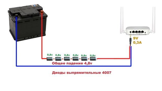 Как Понизить Напряжение с Помощью Диодов. Падение напряжение на диодах смотреть онлайн