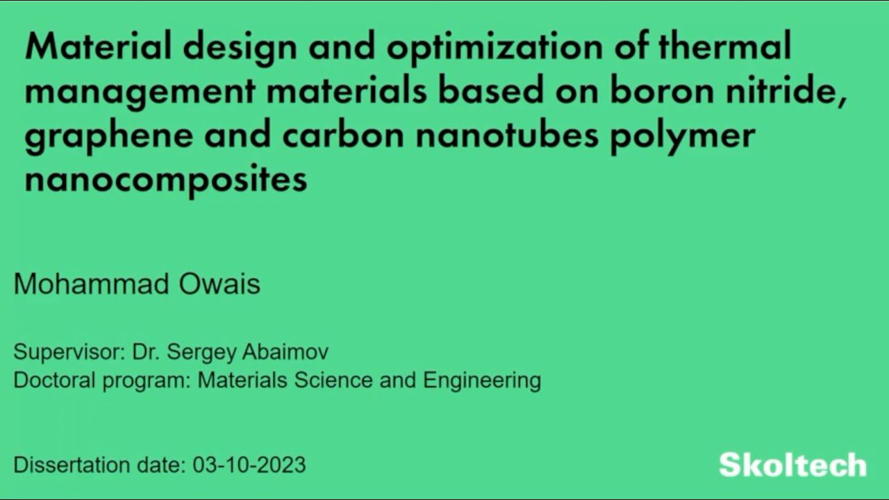 PhD Thesis Defense. Mohammad Owais смотреть онлайн
