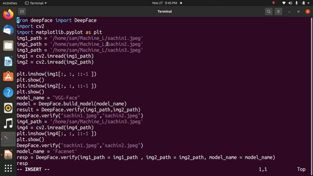 Python Deepface recognition of image смотреть онлайн