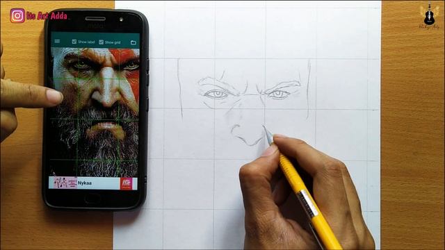 How To Draw God Of War Step By Step Outline Tutorial | Kratos Drawing Outline Tutorial | ?? смотреть онлайн