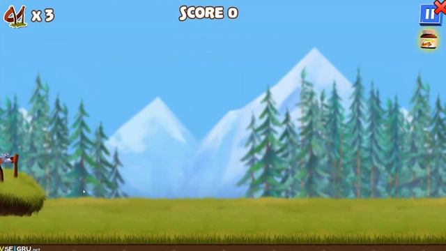 Gryzzy and the Lemmings - Lemmings Launch | Гризли и лемминги | Zlata Game Time смотреть онлайн