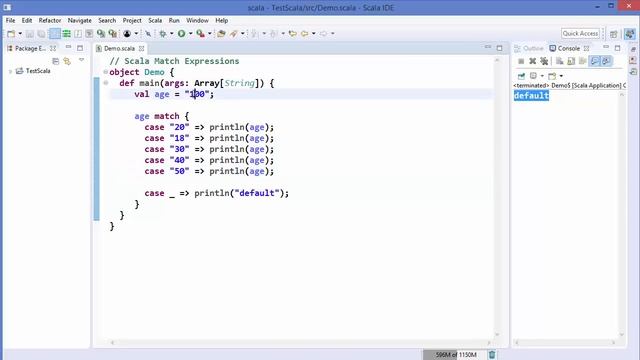 Scala Tutorial 10 - Match expressions смотреть онлайн