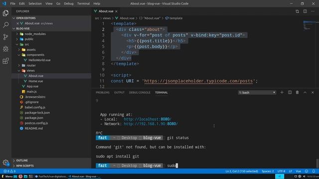 Vue & Digital Ocean, Despliegue de Vue en la Nube смотреть онлайн