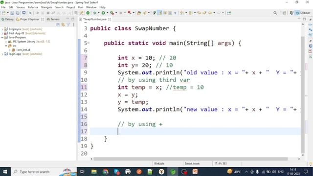 How to Swap two number in java смотреть онлайн