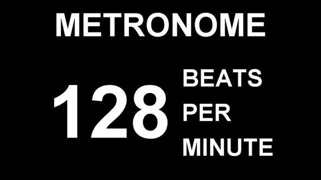 METRONOME 128 BPM (BEATS PER MINUTE) смотреть онлайн