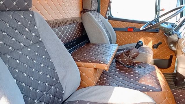 Mercedes 814, перетяжка салона. mp4 смотреть онлайн